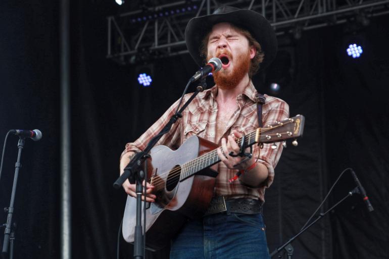 Colter Wall performs at Nelsonville Music Festival 2018. - No Depression