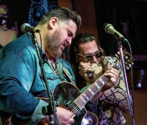 Nick Moss and Dennis Gruenling (photo by Michael Kurgansky)